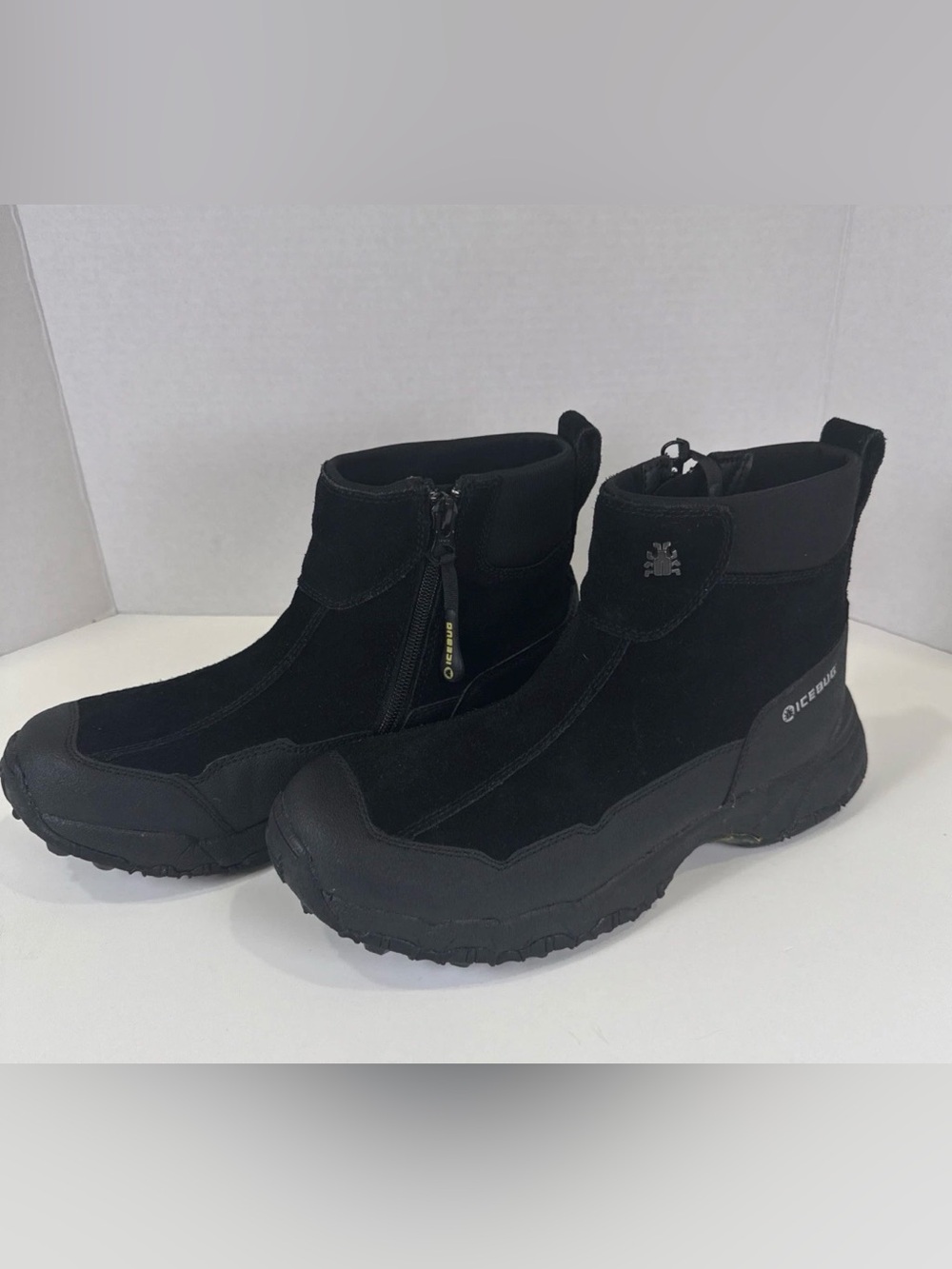 Icebug Metro BUGrip Shoe Boot Mens Size 8.5 Black CTE-52 Ortholite EUC